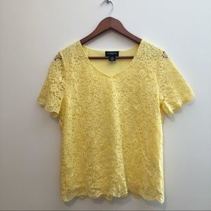 { liz claiborne } • lacy blouse